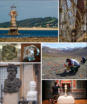 Pathway document image no captions Six pictures depicting the many facets of heritage
