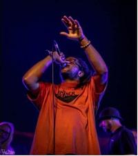 Rory Campbell, the artist also known as Rawz, performing